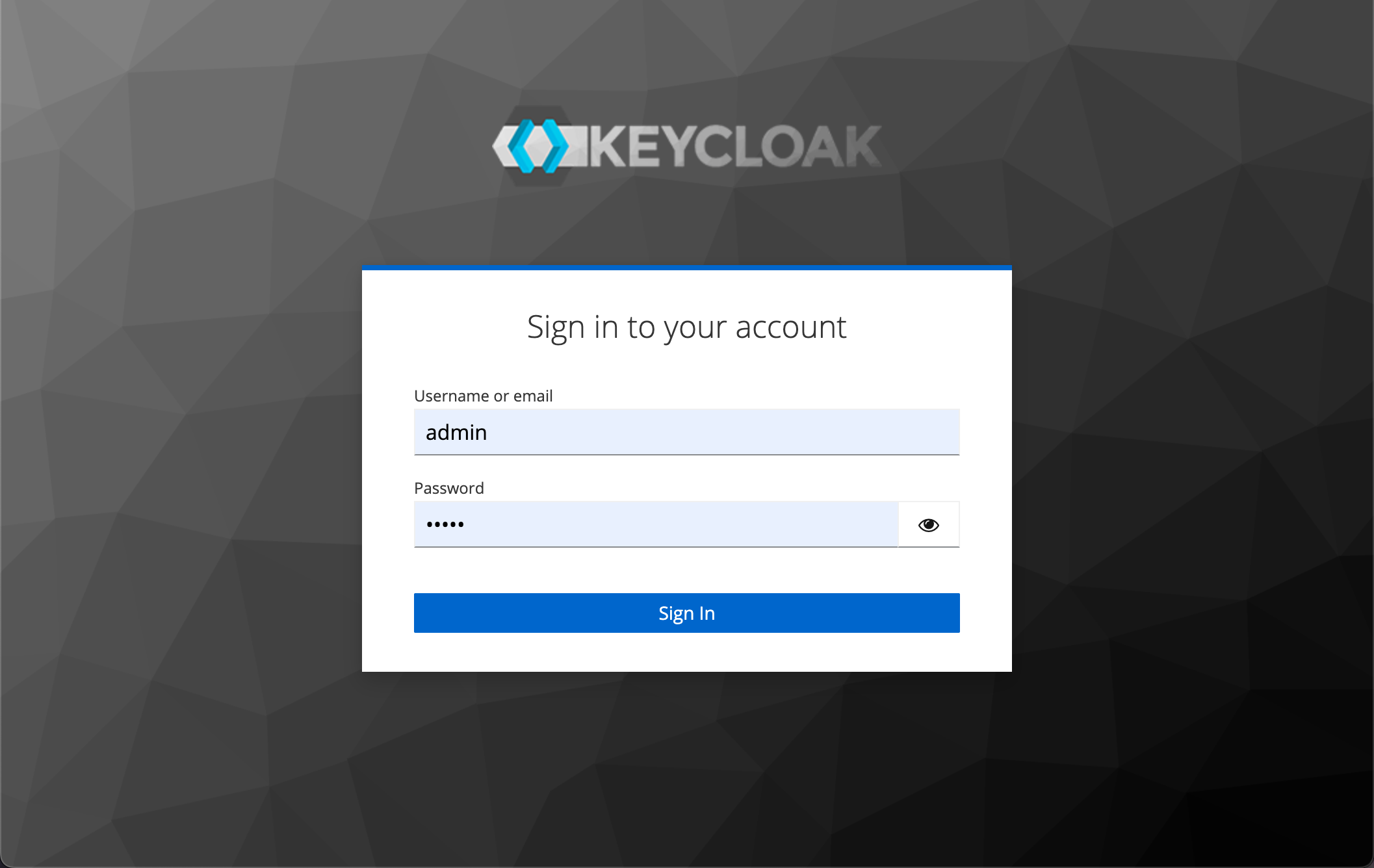 Keycloak Login