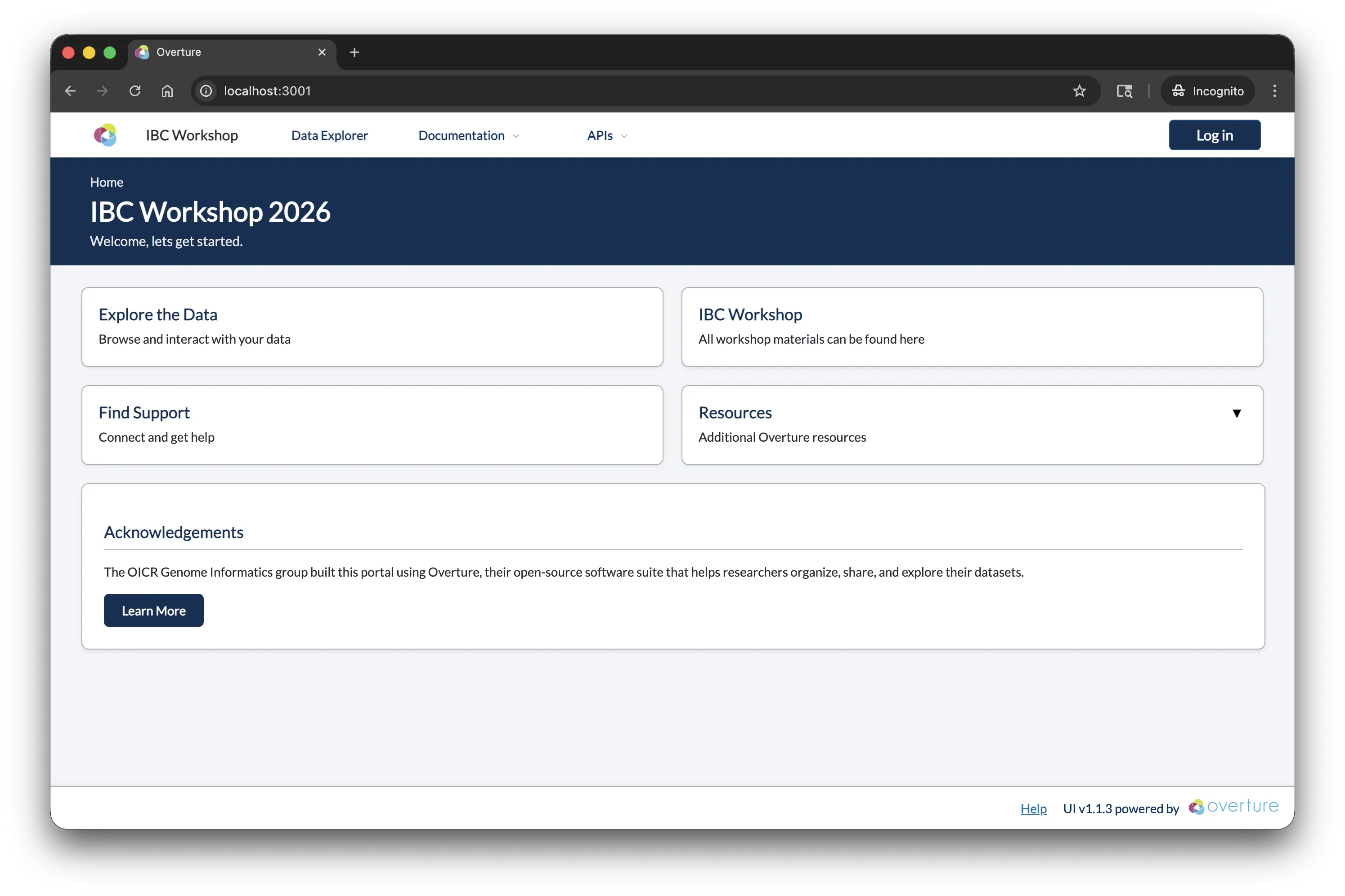 Portal home page